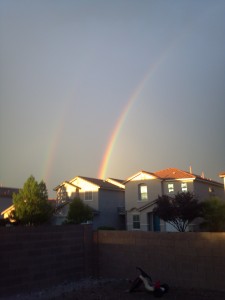 Double rainbow photo