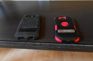 Samsung Galaxy S3 and Ballistic case for comparison