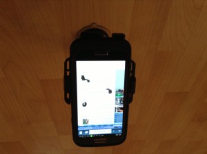 Panagrip in action with a Samsung Galaxy s3